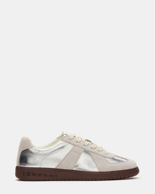 DIXON Silver Low-Top Panel Men's Sneaker Steve Madden SILVER