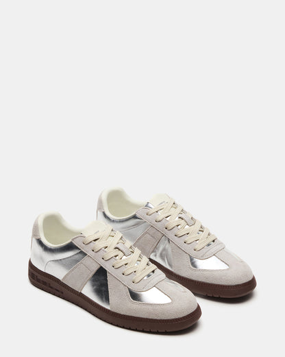 DIXON Silver Low-Top Panel Men's Sneaker Steve Madden SILVER