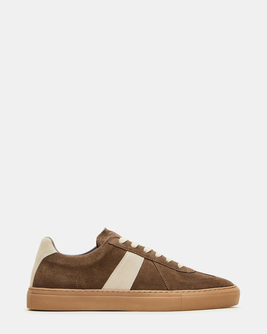 BRADY Taupe Suede Low-Top Lace-Up Men's Sneaker Steve Madden TAUPE SUEDE