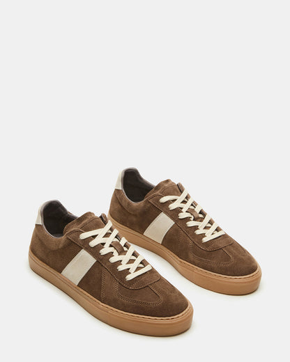 BRADY Taupe Suede Low-Top Lace-Up Men's Sneaker Steve Madden TAUPE SUEDE