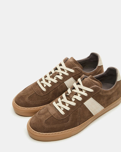 BRADY Taupe Suede Low-Top Lace-Up Men's Sneaker Steve Madden TAUPE SUEDE