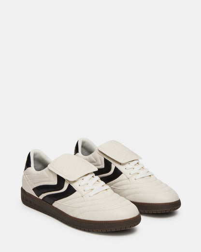 JANOS White Leather Low-Top Lace-Up Men's Sneaker Steve Madden WHITE LEATHER