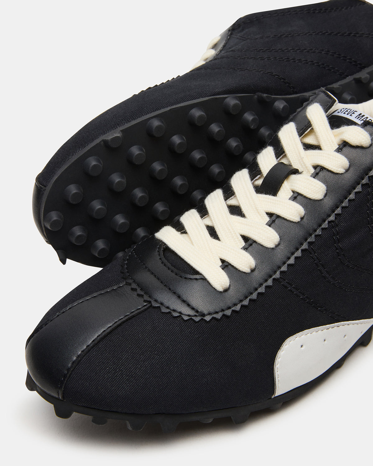 PUZZLE Black Low-Top Lace-Up Men's Sneaker Steve Madden BLACK
