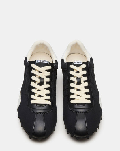 PUZZLE Black Low-Top Lace-Up Men's Sneaker Steve Madden BLACK