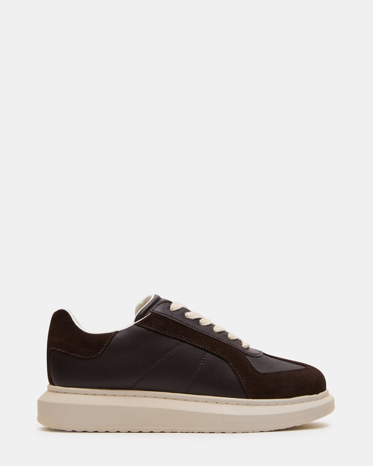 MINOU Brown Leather Low-Top Lace-Up Men's Sneaker Steve Madden BROWN LEATHER