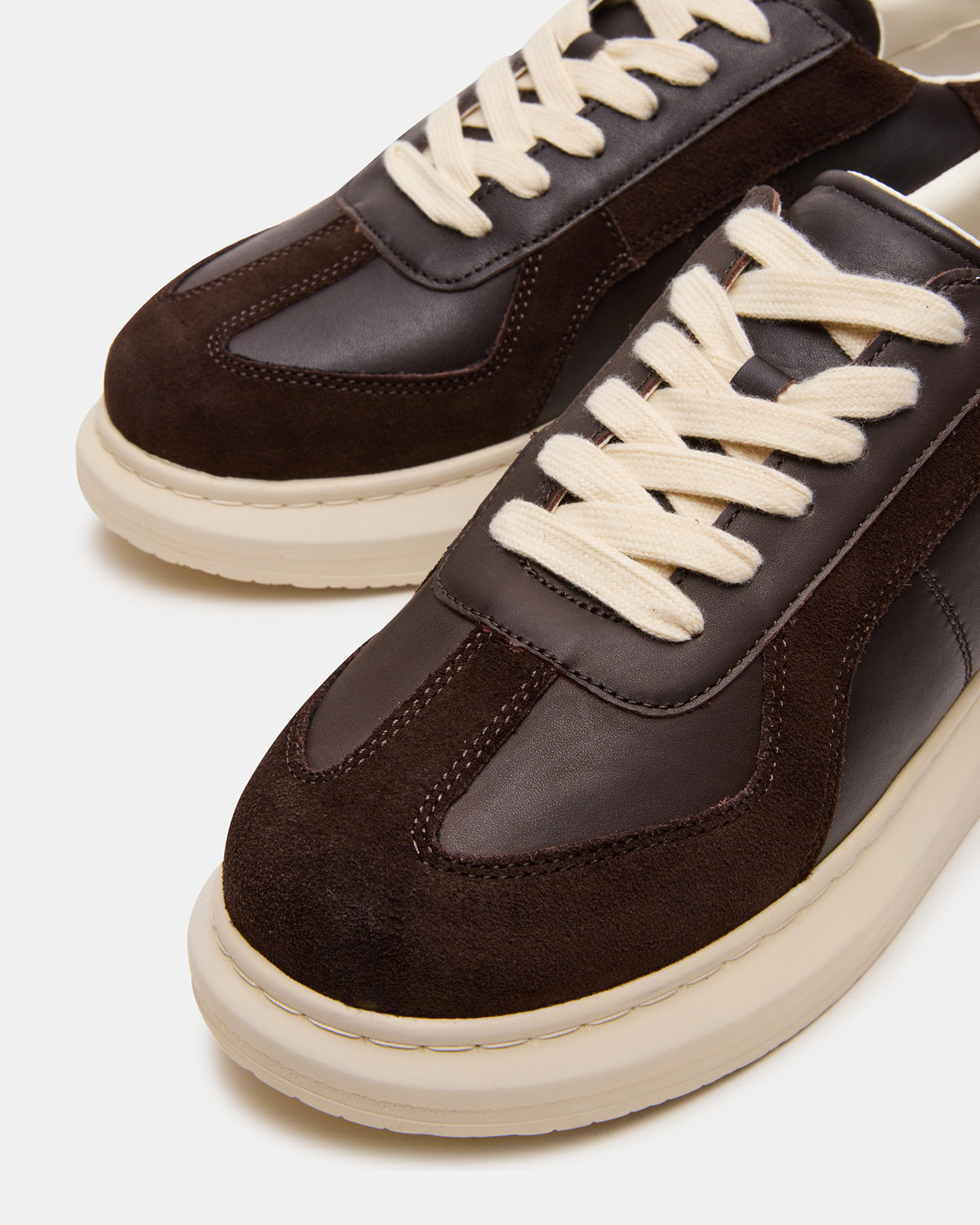 MINOU Brown Leather Low-Top Lace-Up Men's Sneaker Steve Madden BROWN LEATHER
