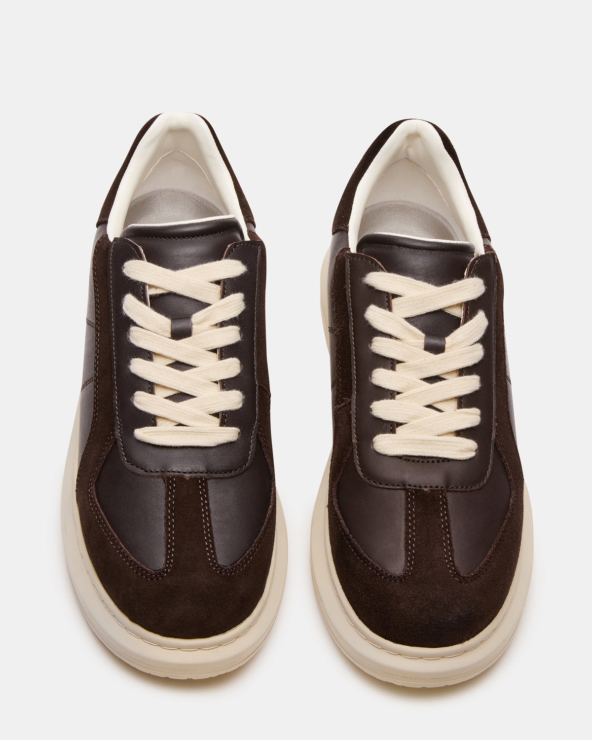 MINOU Brown Leather Low-Top Lace-Up Men's Sneaker Steve Madden BROWN LEATHER