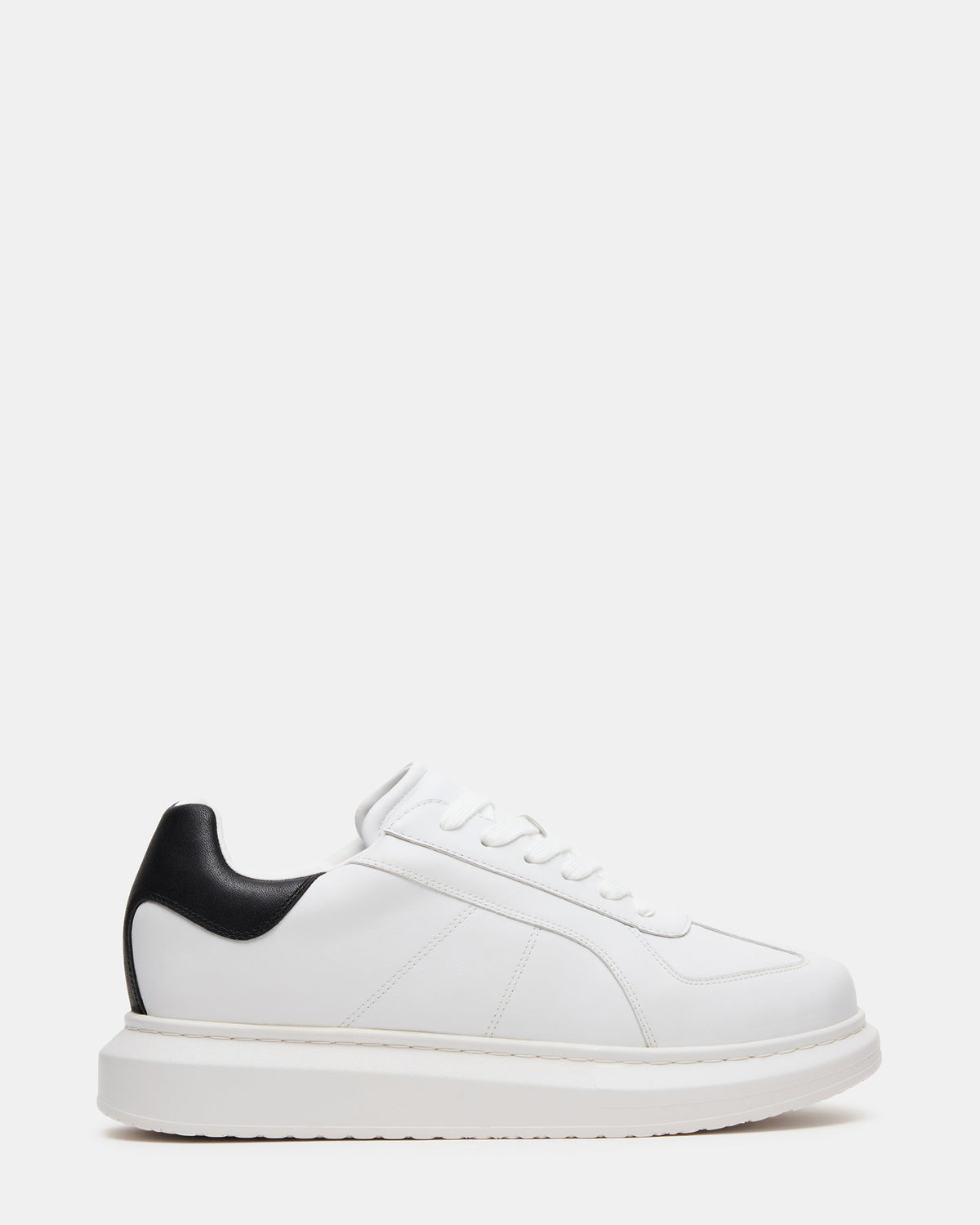 MINOU White/Black Low-Top Lace-Up Men's Sneaker Steve Madden WHITE/BLACK
