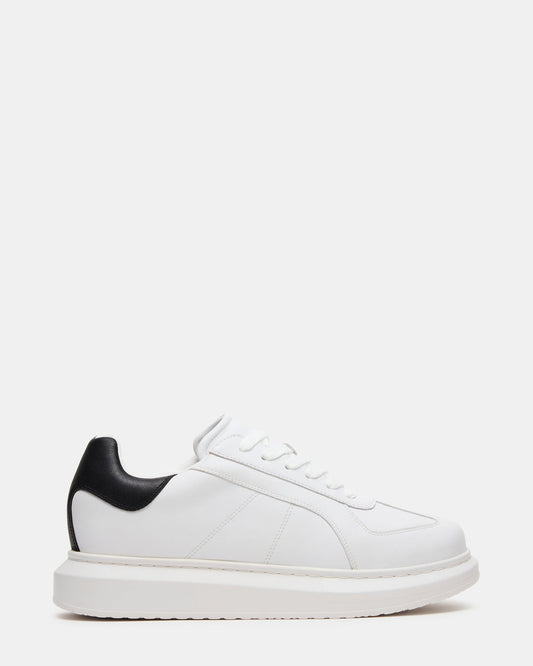 MINOU White/Black Low-Top Lace-Up Men's Sneaker Steve Madden WHITE/BLACK