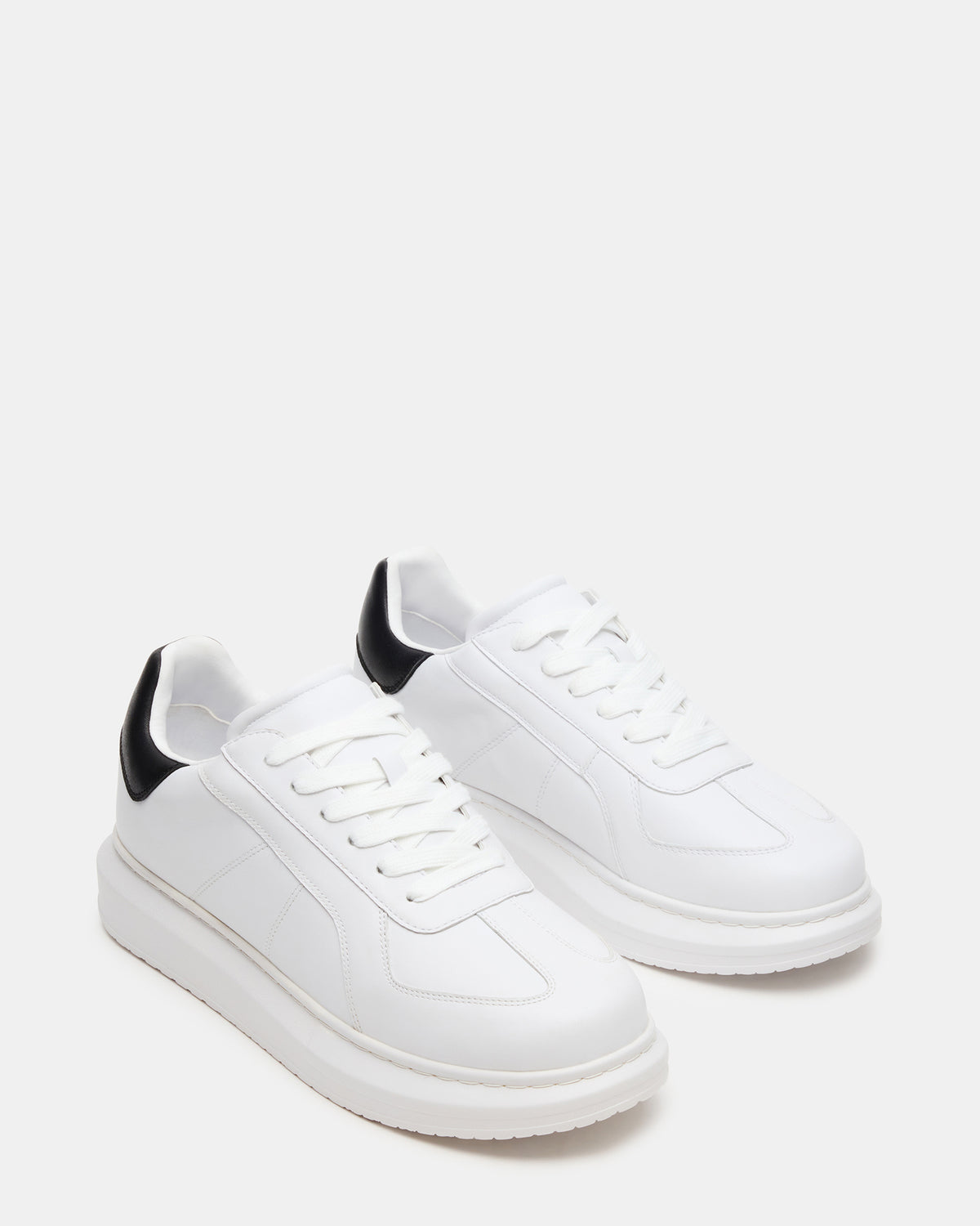 MINOU White/Black Low-Top Lace-Up Men's Sneaker Steve Madden WHITE/BLACK