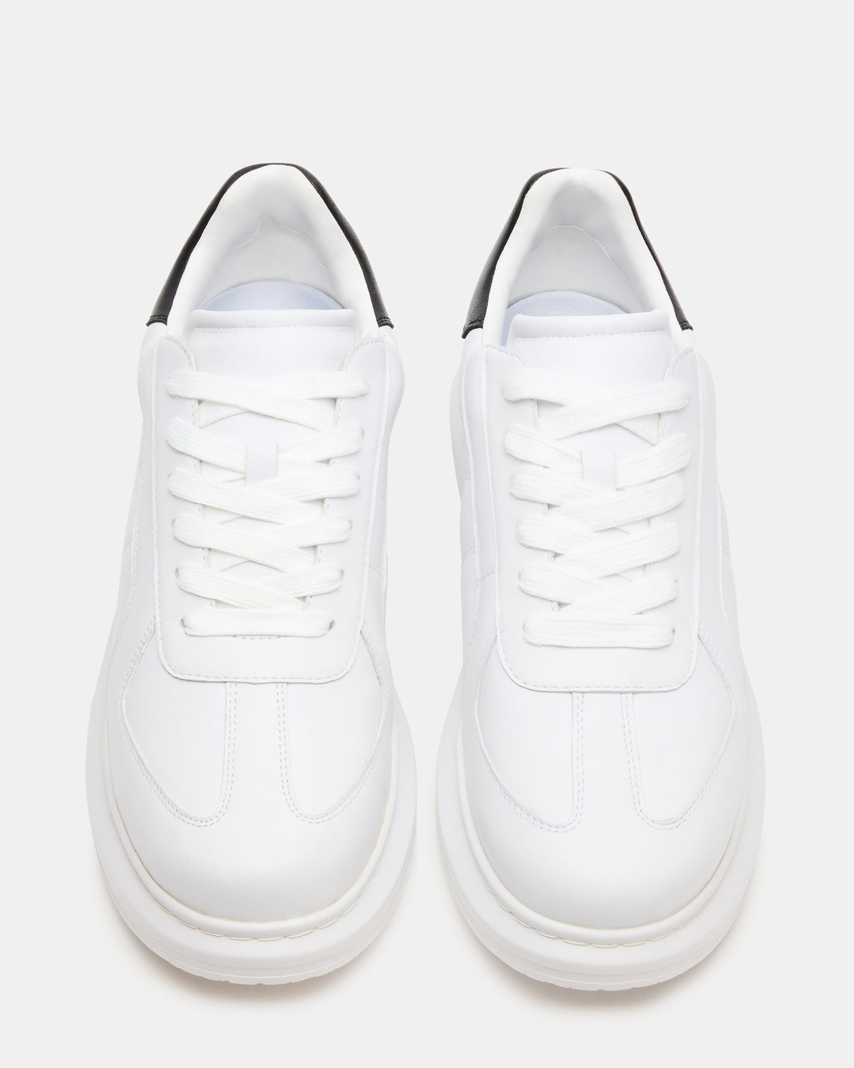 MINOU White/Black Low-Top Lace-Up Men's Sneaker Steve Madden WHITE/BLACK