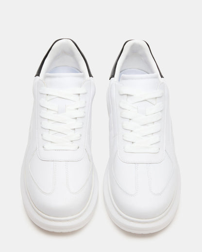 MINOU White/Black Low-Top Lace-Up Men's Sneaker Steve Madden WHITE/BLACK