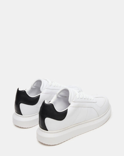 MINOU White/Black Low-Top Lace-Up Men's Sneaker Steve Madden WHITE/BLACK