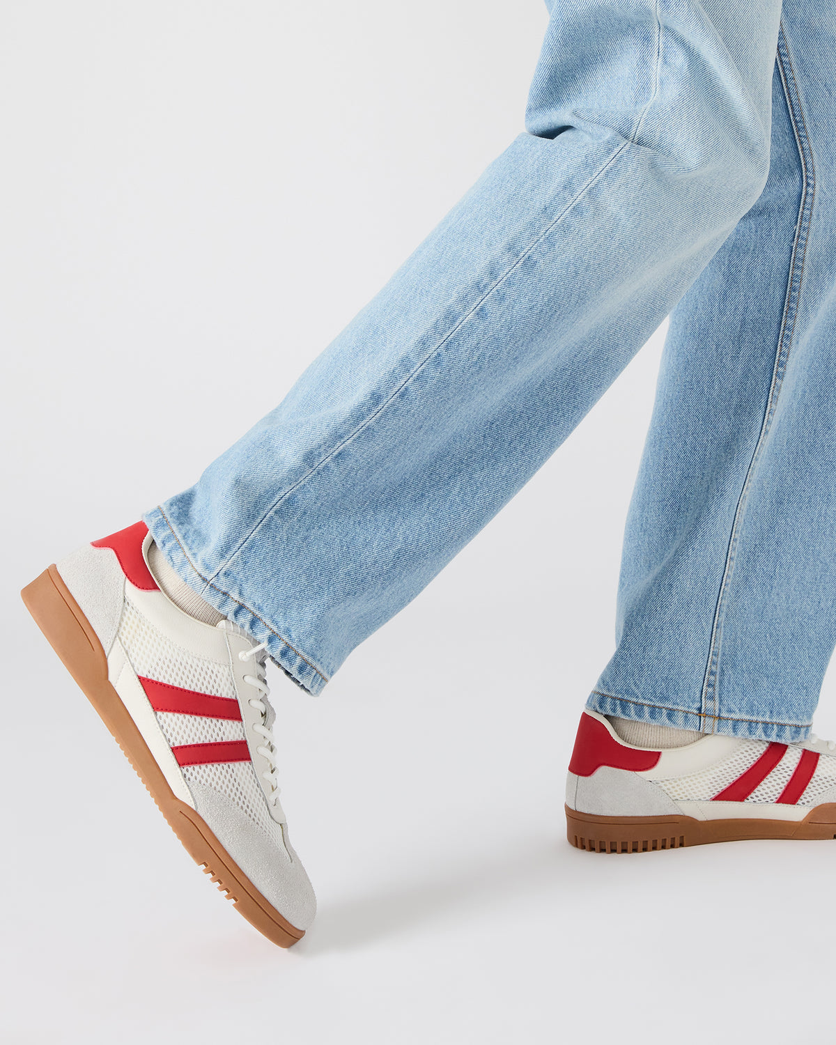 VIENTO White Multi Low-Top Lace-Up Men's Sneakers Steve Madden WHITE MULTI