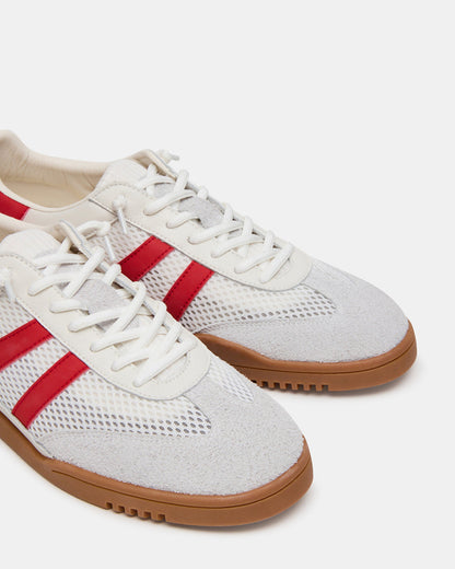 VIENTO White Multi Low-Top Lace-Up Men's Sneakers Steve Madden WHITE MULTI
