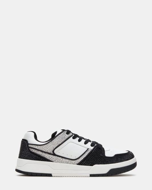 BUGLE Black Multi Men's Low-Top Lace-Up Sneaker Steve Madden BLACK MULTI