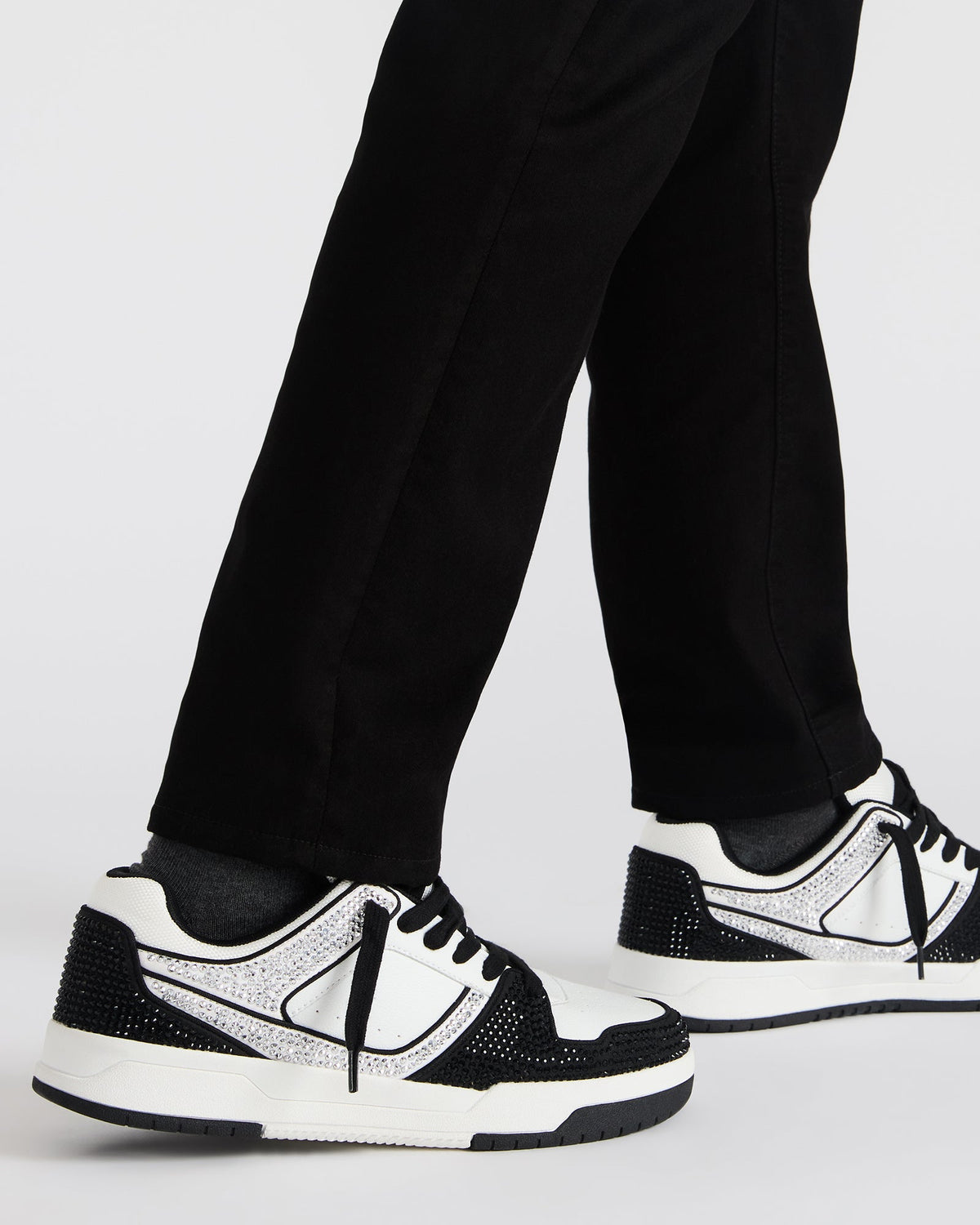BUGLE Black Multi Men's Low-Top Lace-Up Sneaker Steve Madden BLACK MULTI