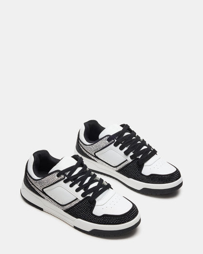 BUGLE Black Multi Men's Low-Top Lace-Up Sneaker Steve Madden BLACK MULTI