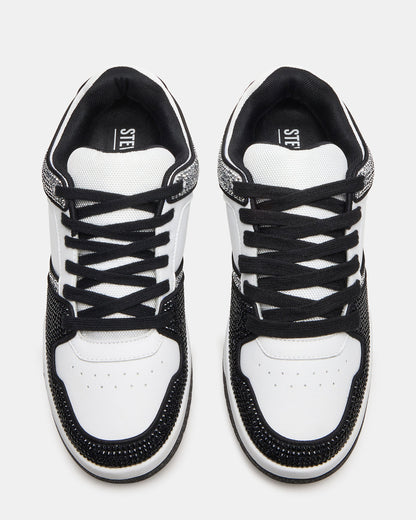 BUGLE Black Multi Men's Low-Top Lace-Up Sneaker Steve Madden BLACK MULTI