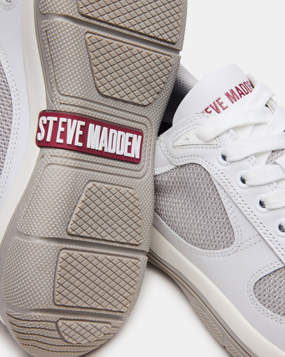 PICOLO White Low-Top Lace-Up Men's Sneaker Steve Madden WHITE
