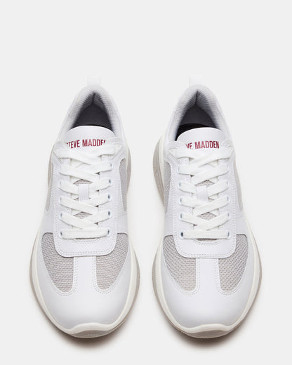 PICOLO White Low-Top Lace-Up Men's Sneaker Steve Madden WHITE