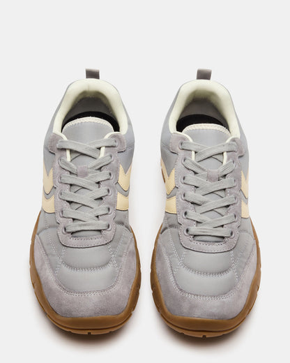 HORIZON Grey Low-Top Lace-Up Men's Sneaker Steve Madden GREY