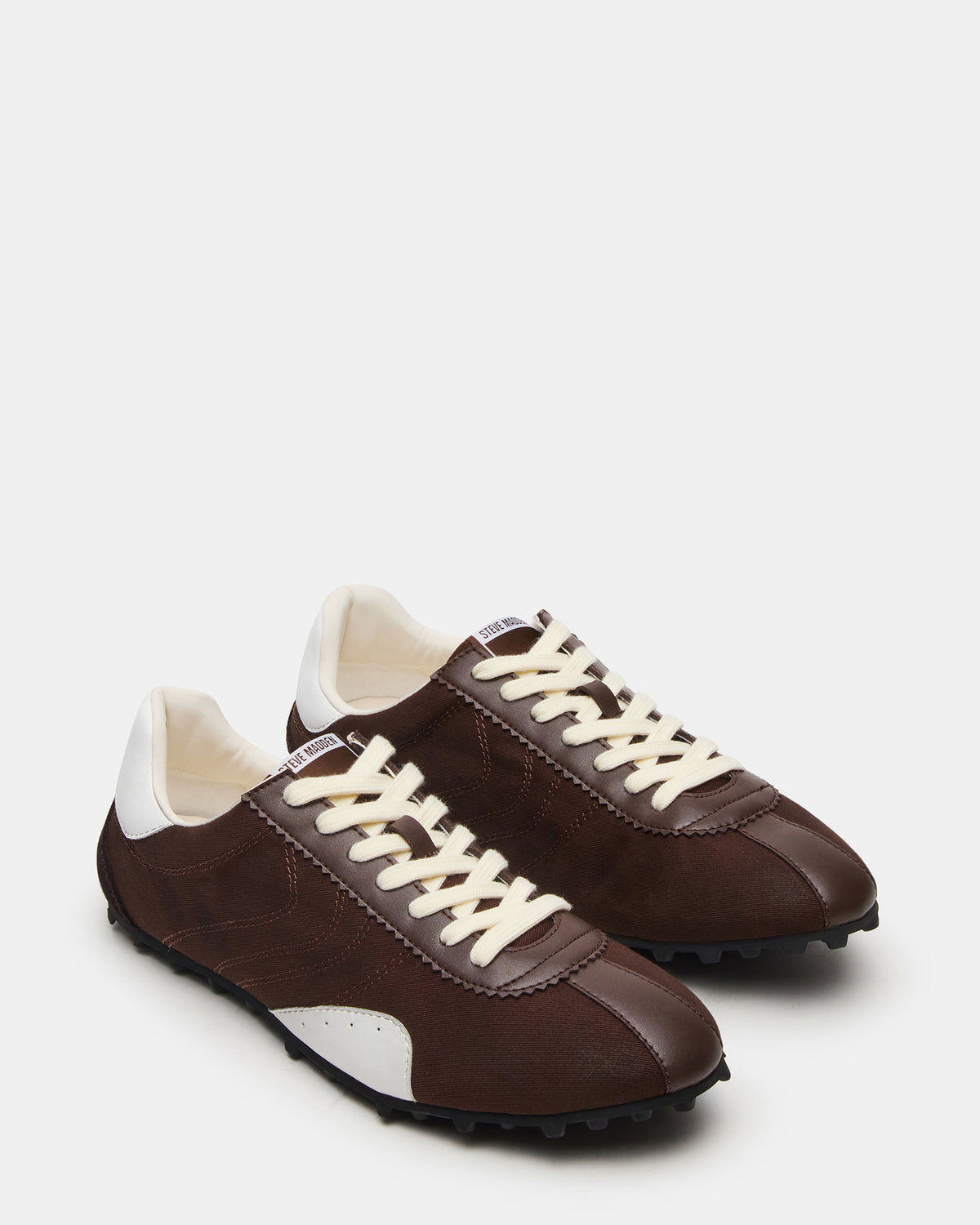 PUZZLE Brown Low-Top Lace-Up Men's Sneaker Steve Madden BROWN
