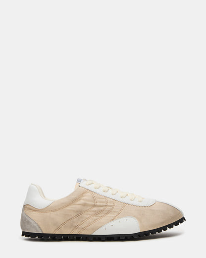 PUZZLE Cream Low-Top Lace-Up Men's Sneaker Steve Madden CREAM