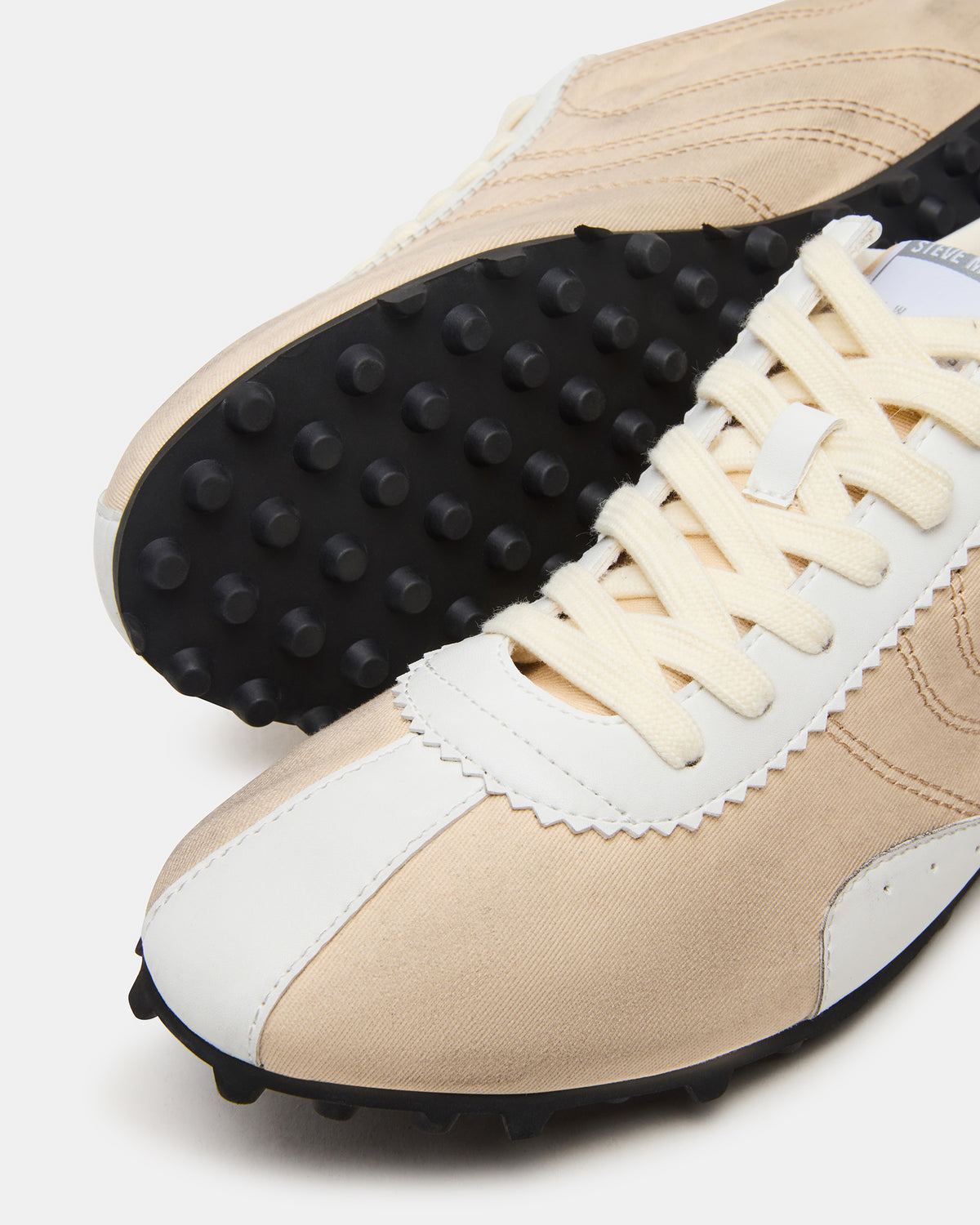 PUZZLE Cream Low-Top Lace-Up Men's Sneaker Steve Madden CREAM