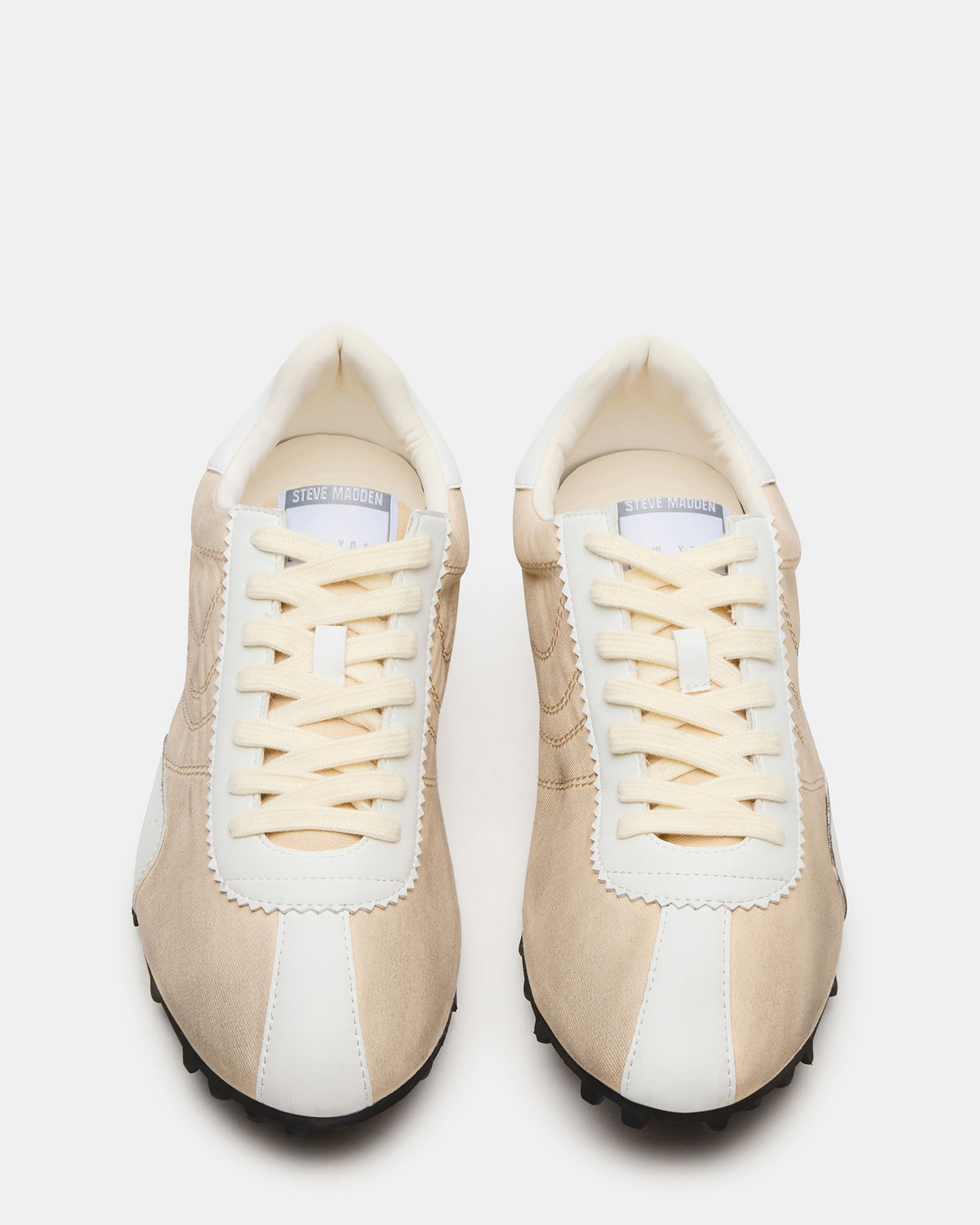 PUZZLE Cream Low-Top Lace-Up Men's Sneaker Steve Madden CREAM