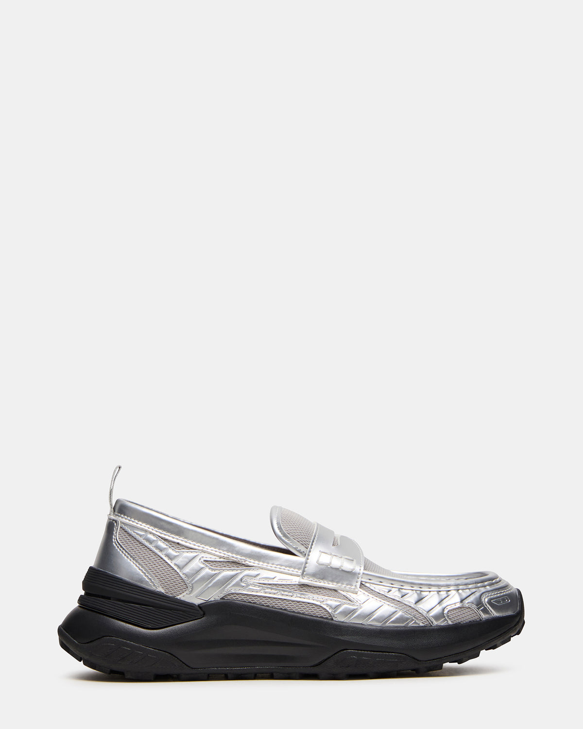PARRISH Silver Low-Top Slip-On Men's Sneaker Steve Madden SILVER