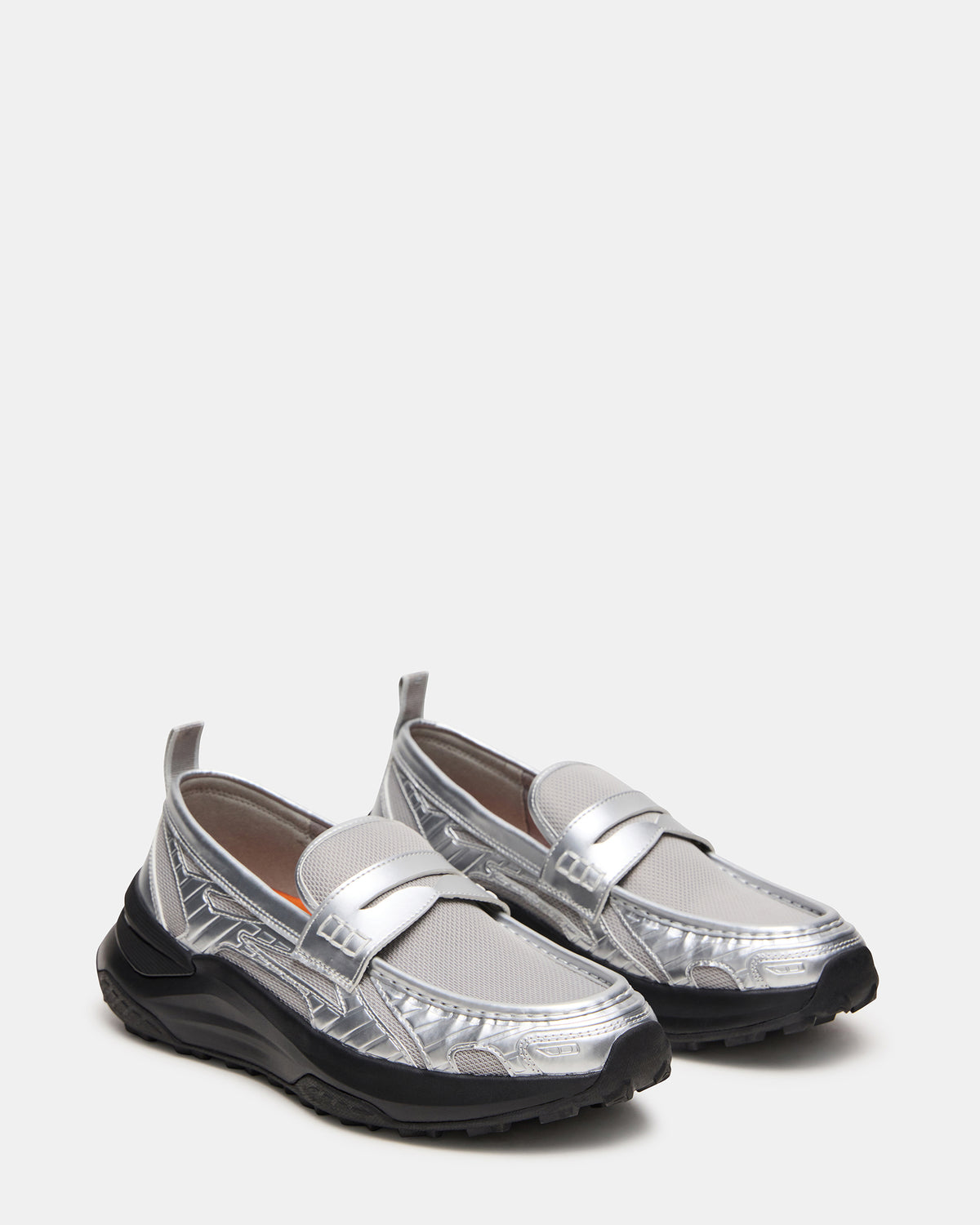 PARRISH Silver Low-Top Slip-On Men's Sneaker Steve Madden SILVER