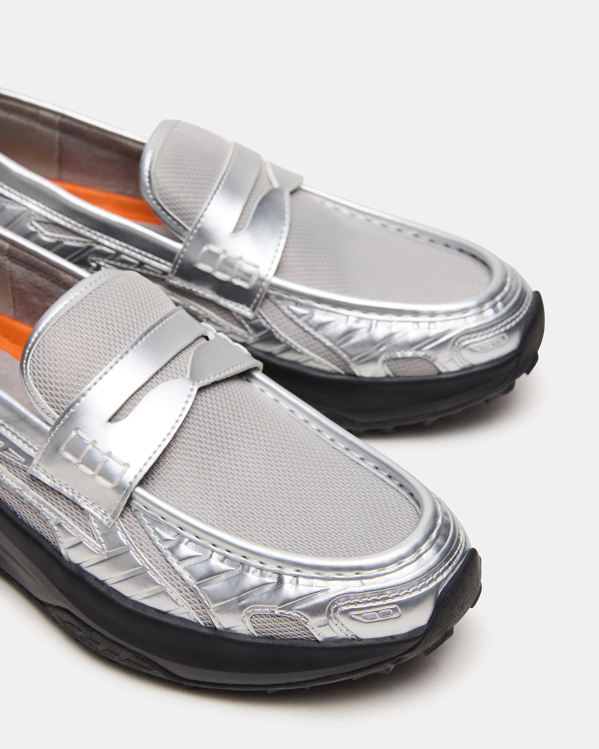 PARRISH Silver Low-Top Slip-On Men's Sneaker Steve Madden SILVER