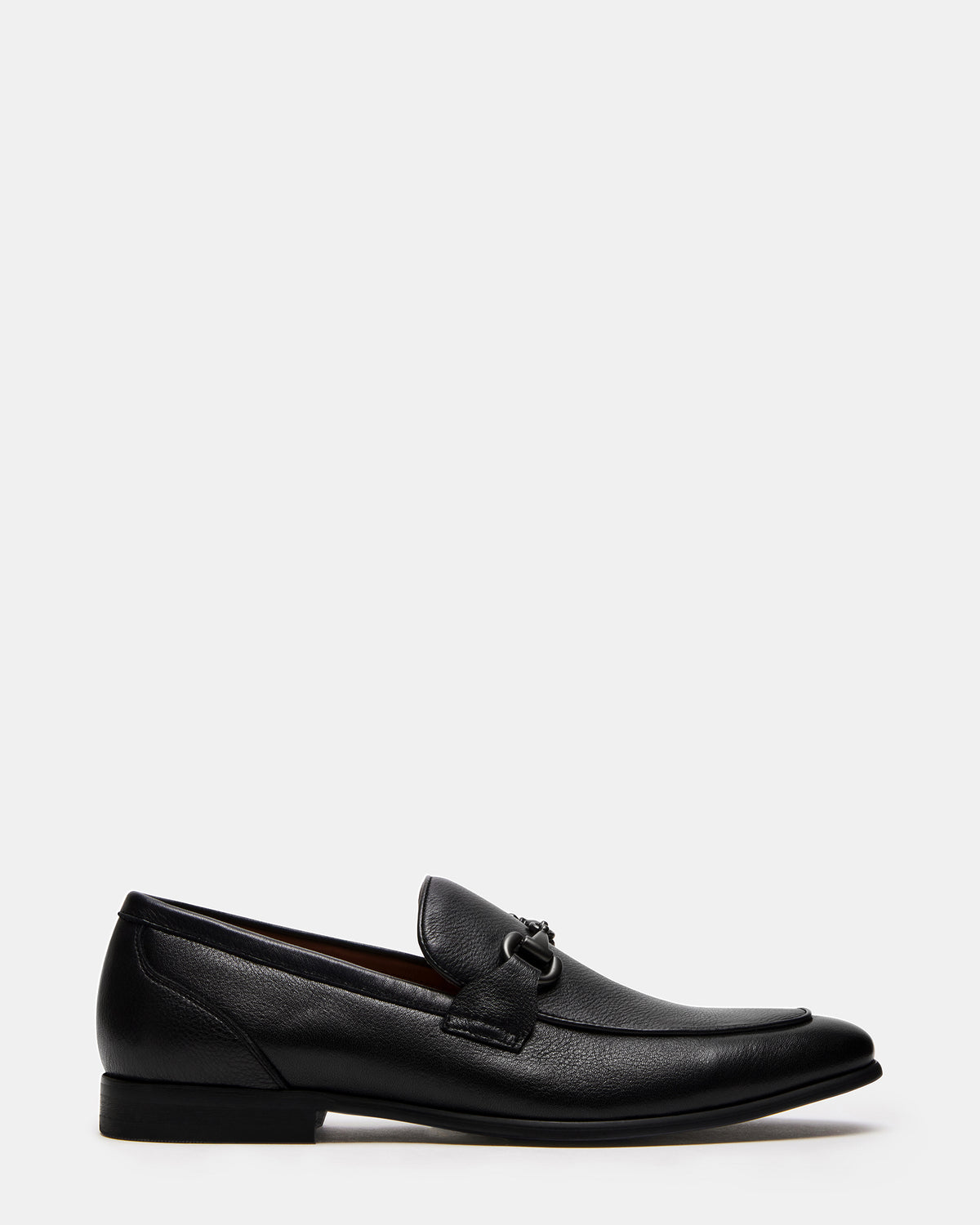 JAYSHAN Black Leather Men's Dress Loafer Steve Madden BLACK LEATHER