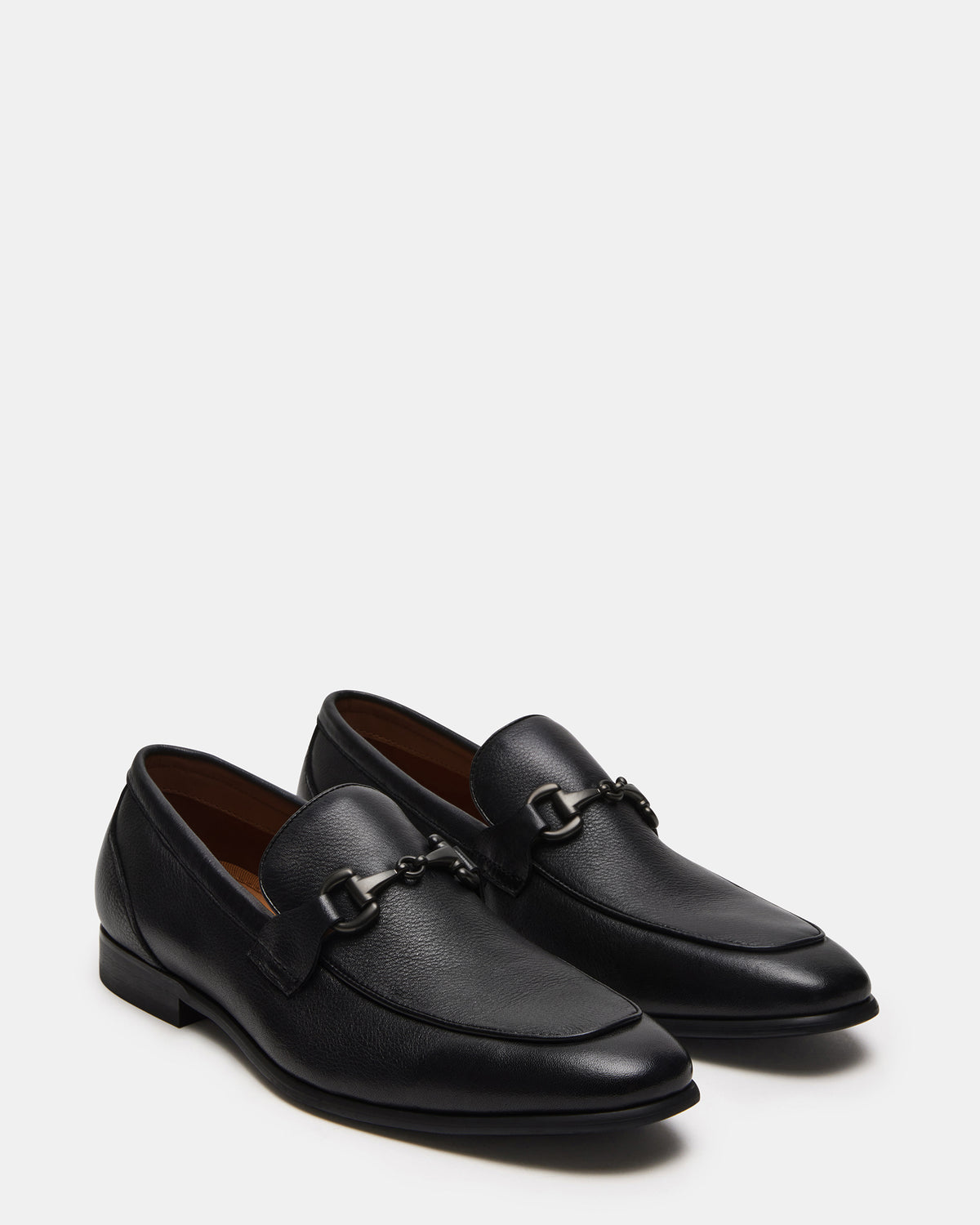 JAYSHAN Black Leather Men's Dress Loafer Steve Madden BLACK LEATHER