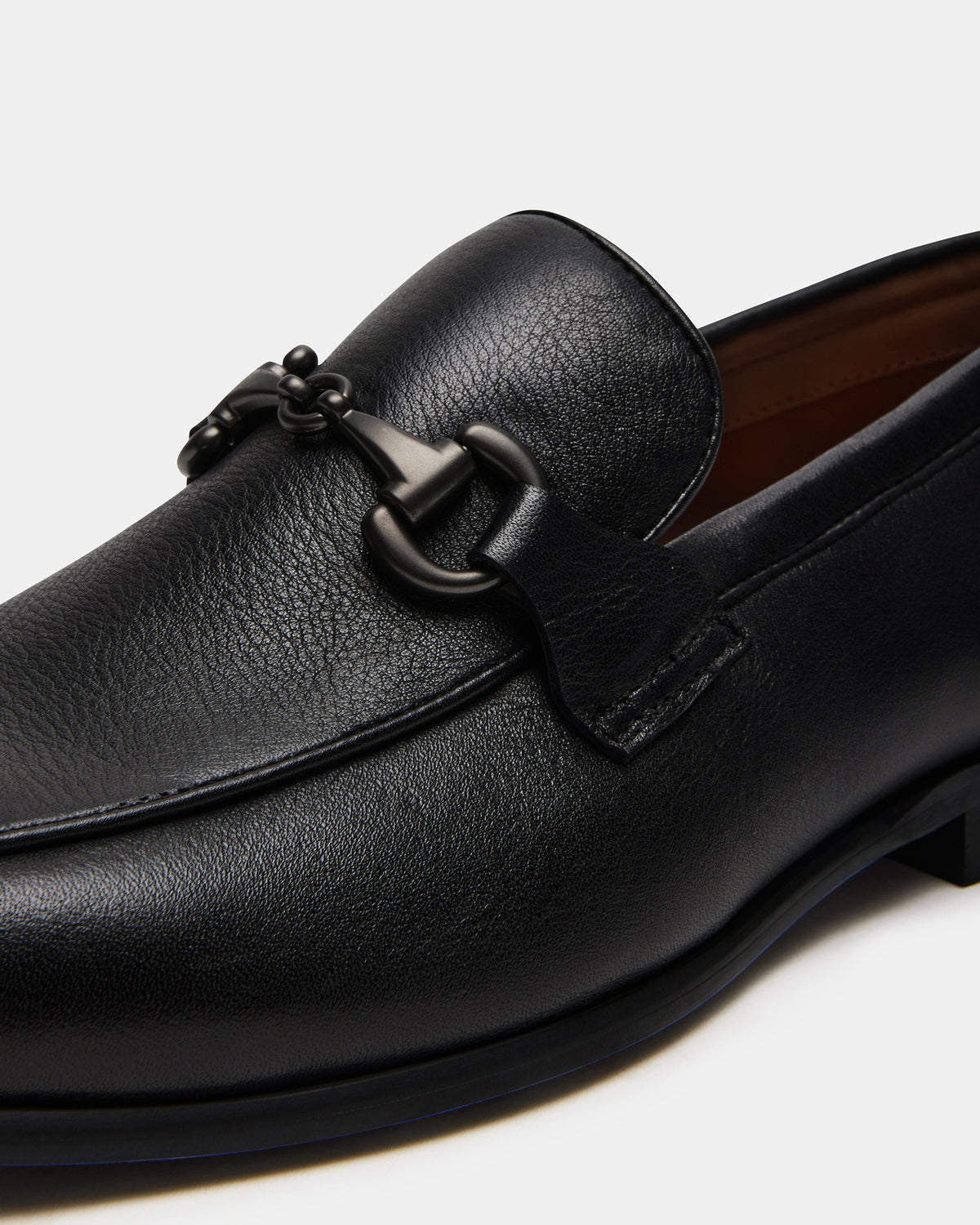 JAYSHAN Black Leather Men's Dress Loafer Steve Madden BLACK LEATHER