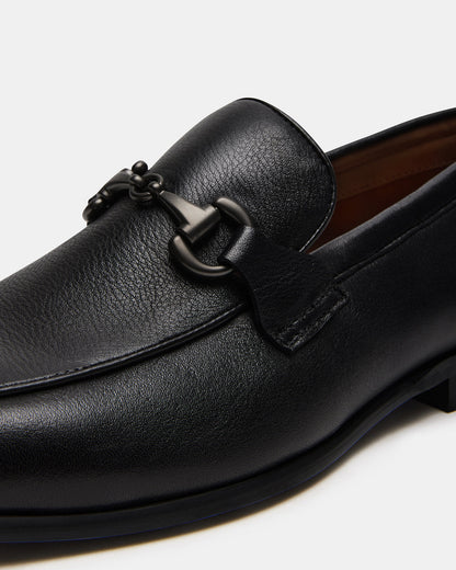 JAYSHAN Black Leather Men's Dress Loafer Steve Madden BLACK LEATHER