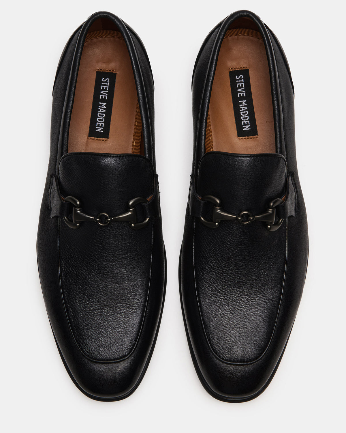 JAYSHAN Black Leather Men's Dress Loafer Steve Madden BLACK LEATHER