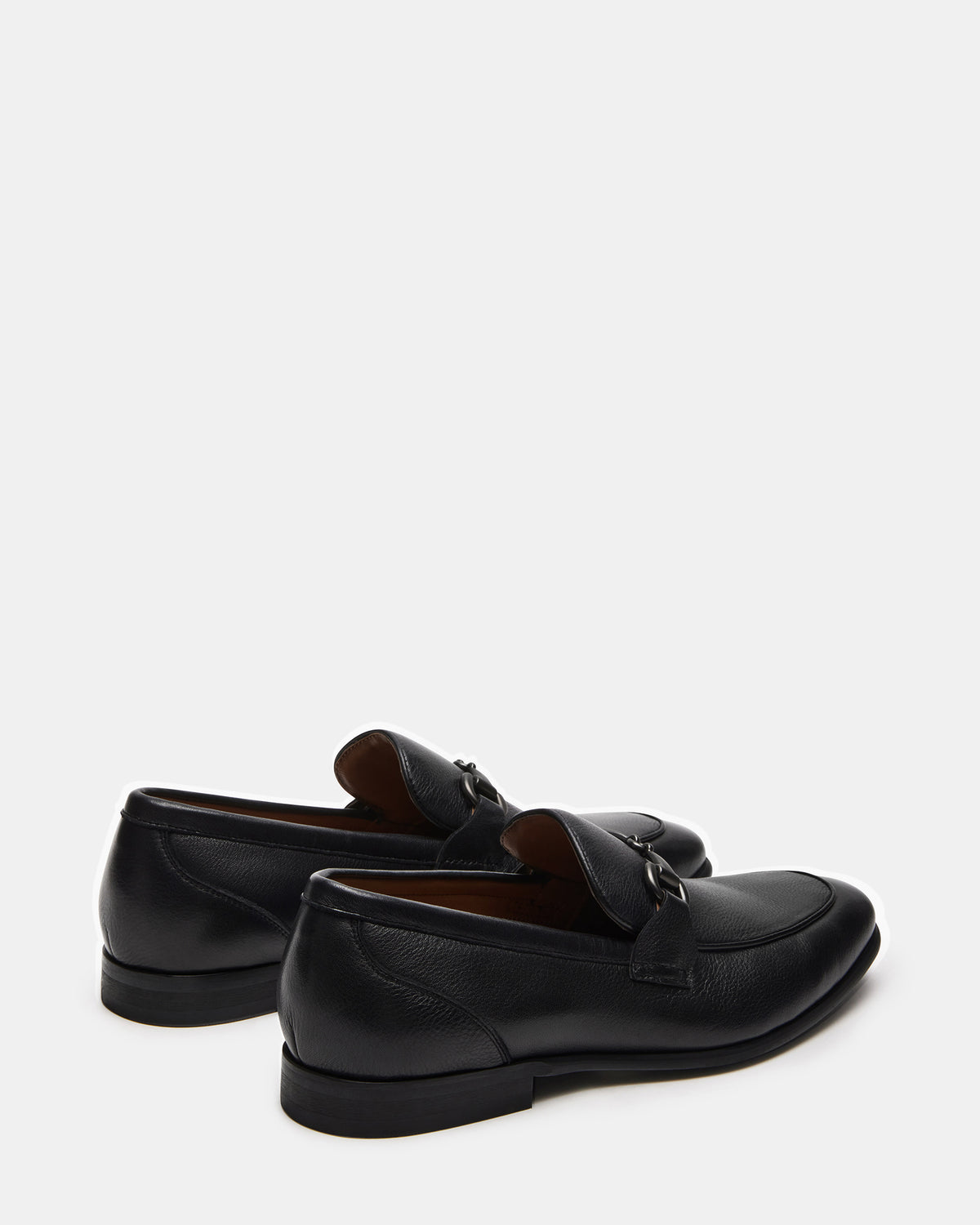 JAYSHAN Black Leather Men's Dress Loafer Steve Madden BLACK LEATHER