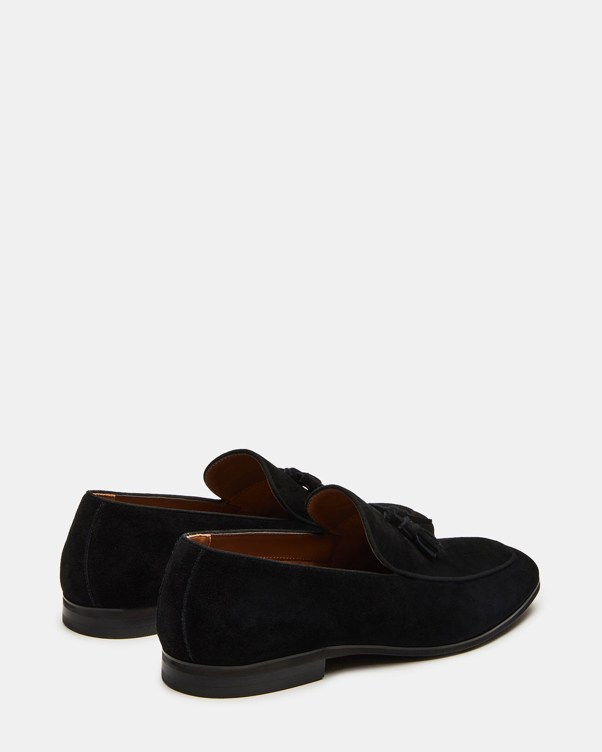 ONDRE Black Suede Tassel Slip-On Men's Loafer Steve Madden BLACK SUEDE