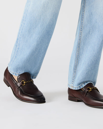 JAYSHAN Brown Leather Men's Dress Loafer Steve Madden BROWN LEATHER
