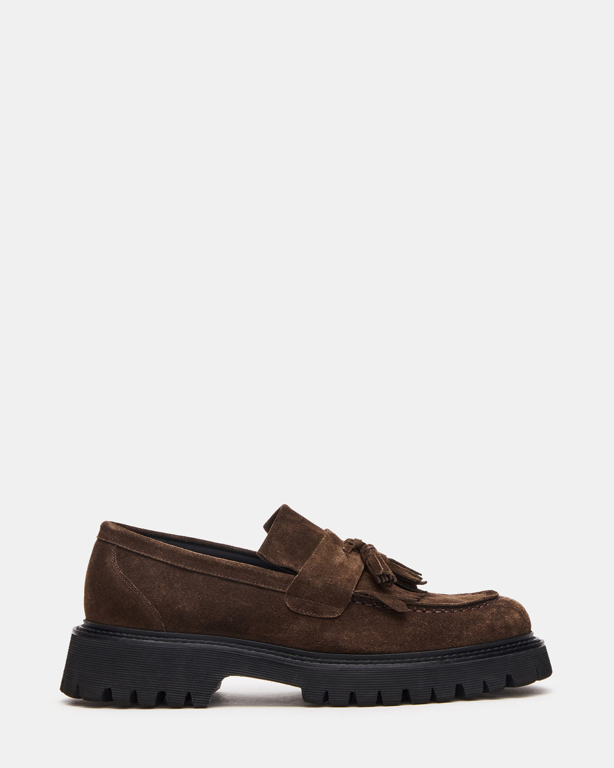 ZEV Brown Suede Lug Sole Dress Men's Loafer Steve Madden BROWN SUEDE