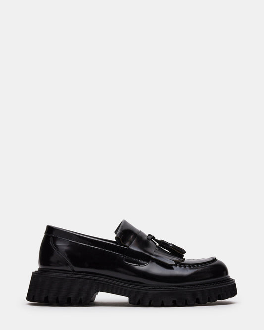 ZEV Black Box Lug Sole Dress Men's Loafer Steve Madden BLACK BOX