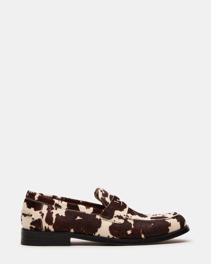 NATAN Cream Multi Slip-On Dress Men's Loafer Steve Madden CREAM MULTI