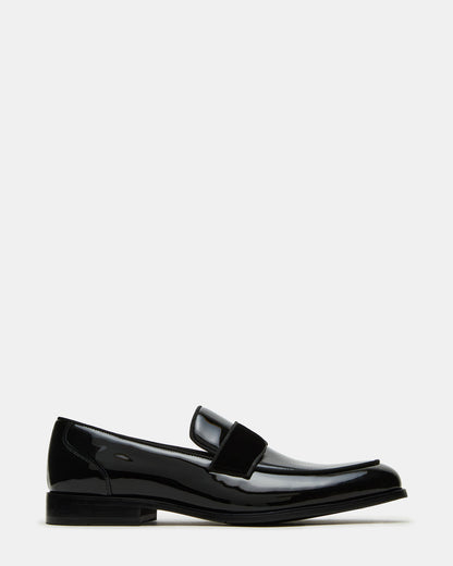 ESCADA Black/Black Slip-On Men's Dress Loafer Steve Madden BLACK BLACK