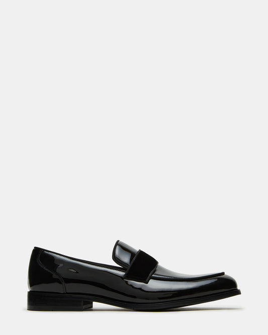 ESCADA Black/Black Slip-On Men's Dress Loafer Steve Madden BLACK BLACK