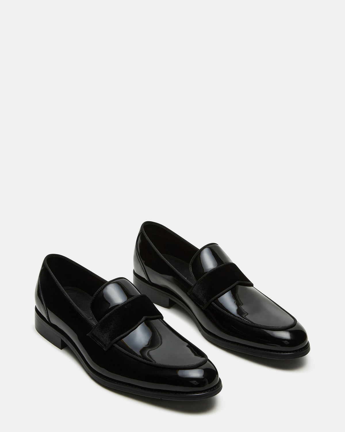 ESCADA Black/Black Slip-On Men's Dress Loafer Steve Madden BLACK BLACK