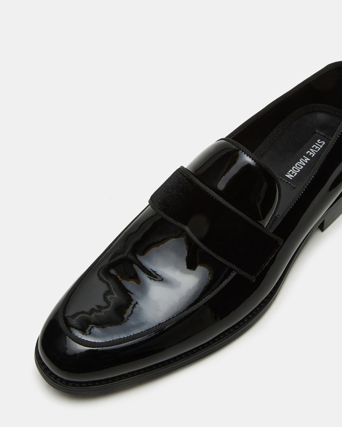 ESCADA Black/Black Slip-On Men's Dress Loafer Steve Madden BLACK BLACK
