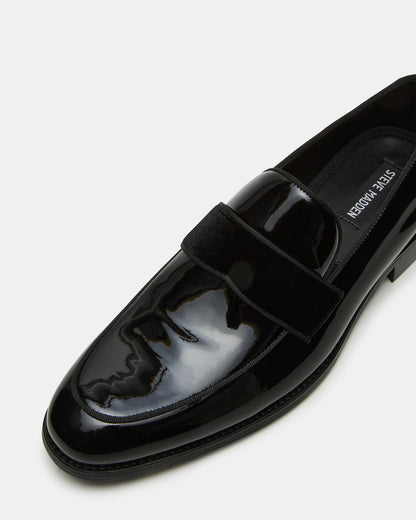 ESCADA Black/Black Slip-On Men's Dress Loafer Steve Madden BLACK BLACK