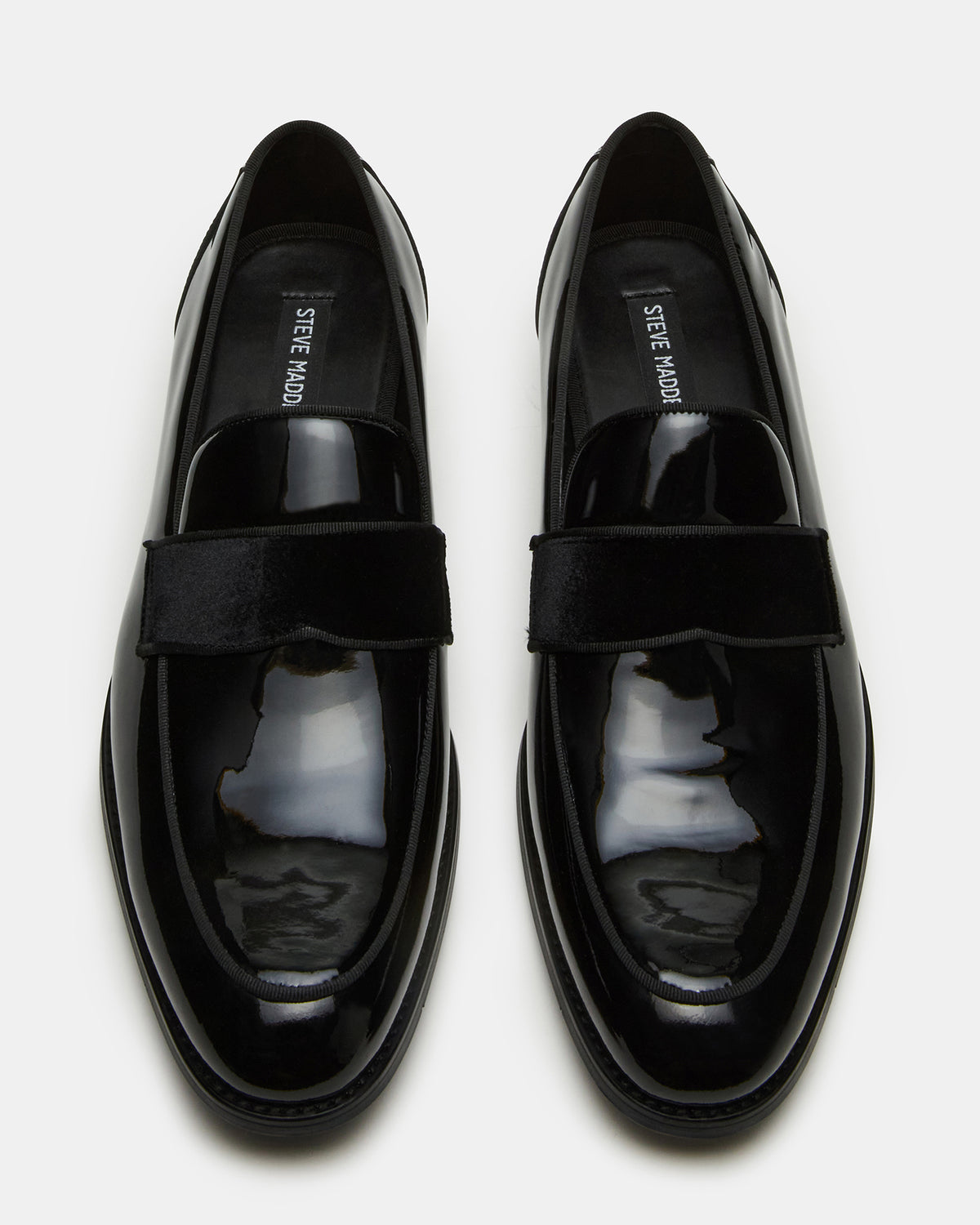 ESCADA Black/Black Slip-On Men's Dress Loafer Steve Madden BLACK BLACK